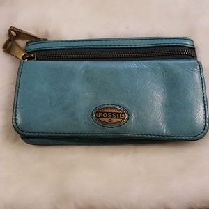 Fossil Wallet Teal